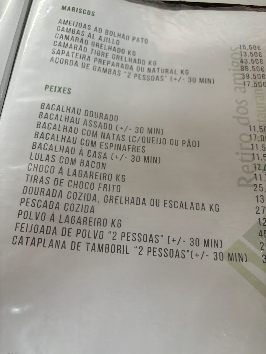 Menu Retiro Dos Amigos-1